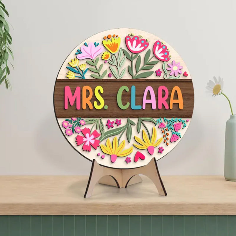 Custom 3D Teacher Door Hanger, Gift For Teacher