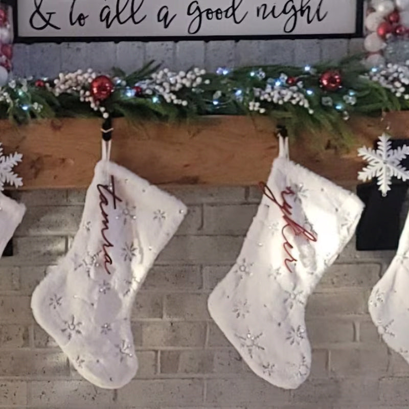 Christmas Stocking Tags, Personalized Stocking Tags