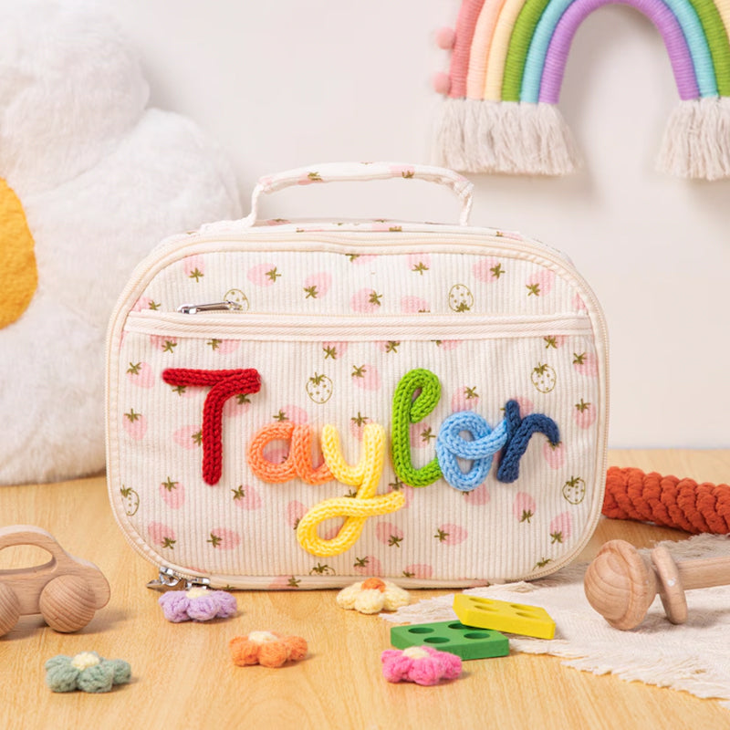 Personalized Kids Lunch Bag with Name Embroidery