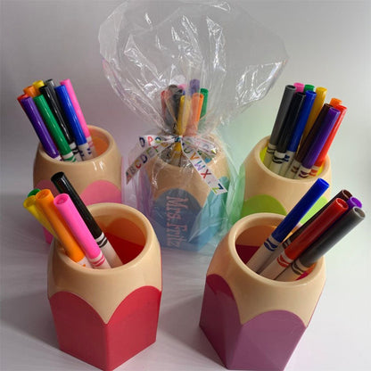 Personalized pencil holder for desk decor for classroom teacher