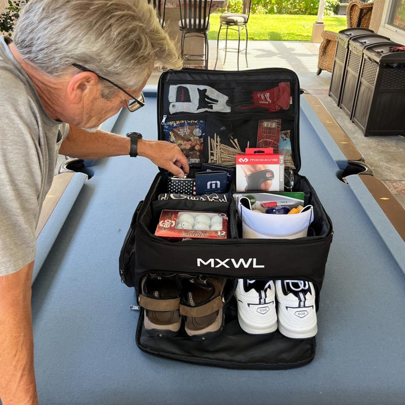 Heavy Duty Golf Travel Bag - Organizes Golf Gear and Accessories