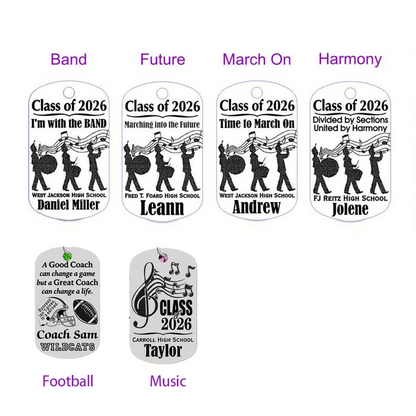 High School ,MUSIC ,FOOTBALL Coach Keychain Gift