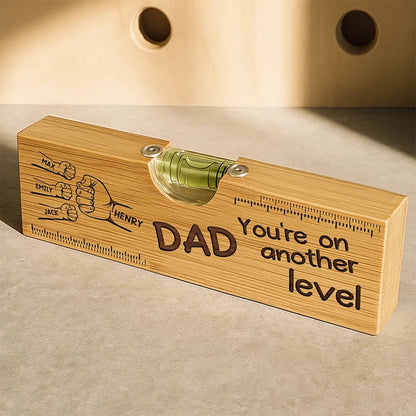 Family Personalized Custom Engraved Wooden Spirit Level Bottle Opener