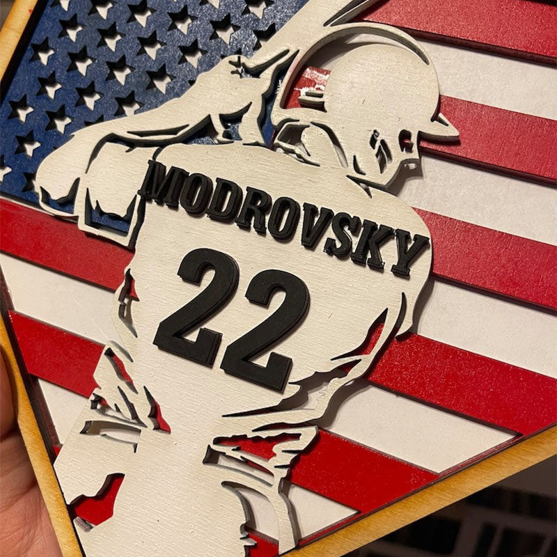 Personalized Baseball Gift for Boys, 3D Baseball Plaque, Softball Name Sign for Boy or Girl Ball Player