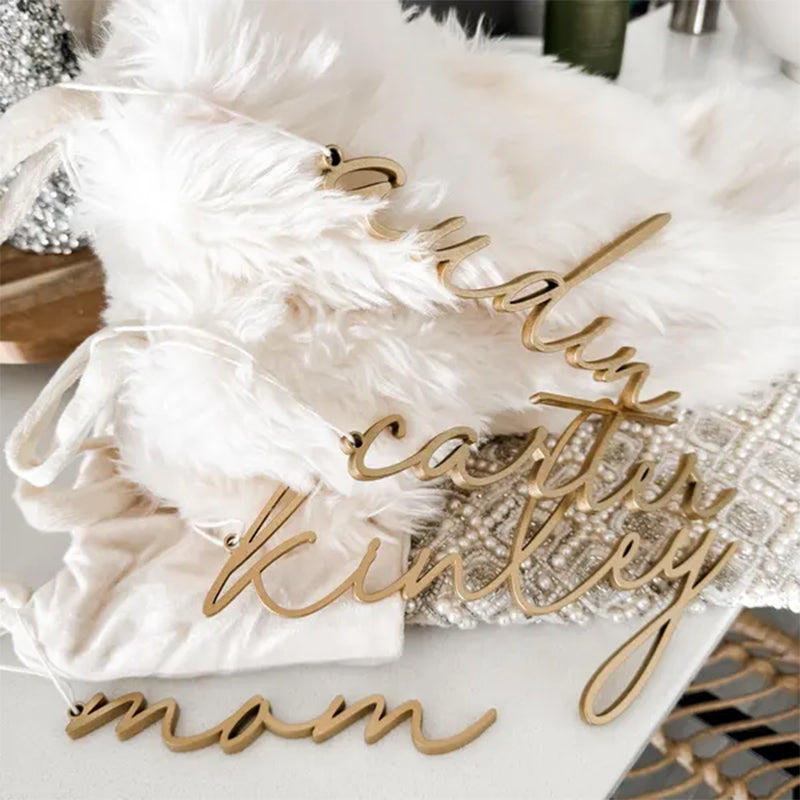 Christmas Stocking Tags, Personalized Stocking Tags