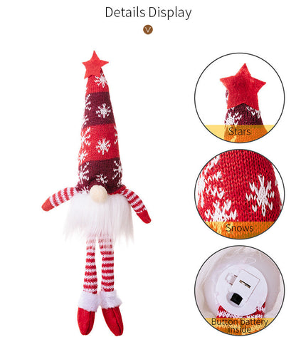 Christmas Gnome Light Up, Christmas Gnomes Scandinavian Decor Nordic Lights