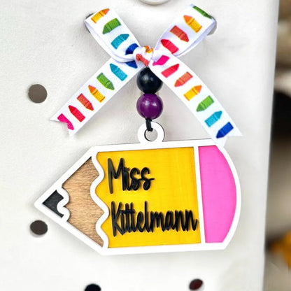 Teacher Appreciation Gift. Teacher Bag Charm