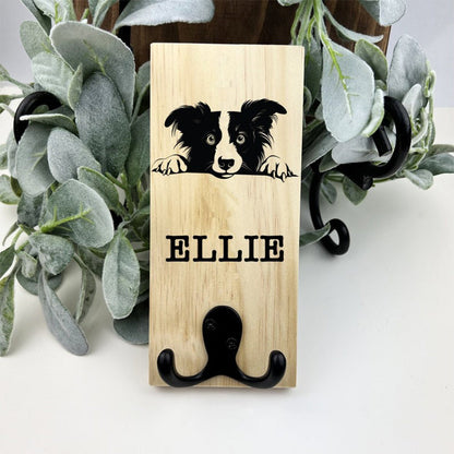 Personalized Dog Breed Leash Holder | Custom Minimalist Hanger