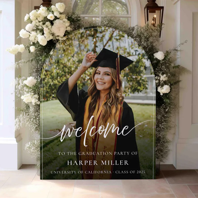 Acrylic Graduation Party Sign | Custom Graduation Sign