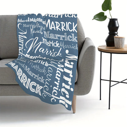 Soft Personalized Flannel Blanket | Custom with Name
