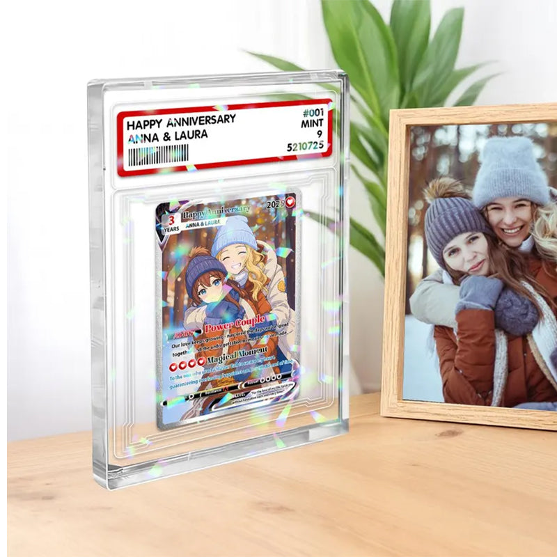 Personalized Poke Love Acrylic Card