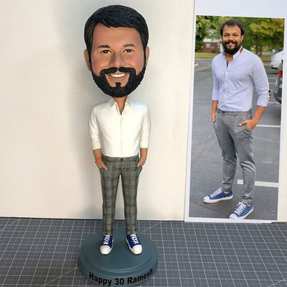 Customized golf bobblehead, personalized golf gift for him