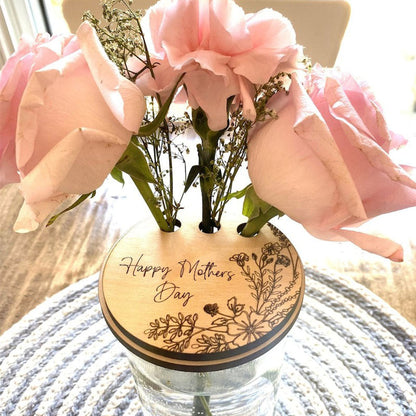 Mothers Day Lid ids that go on a vase