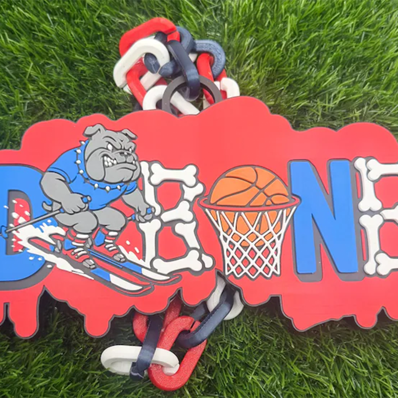 Custom Sports Turnover Chain, Oversized Medallion, Team mascot, Custom Colors