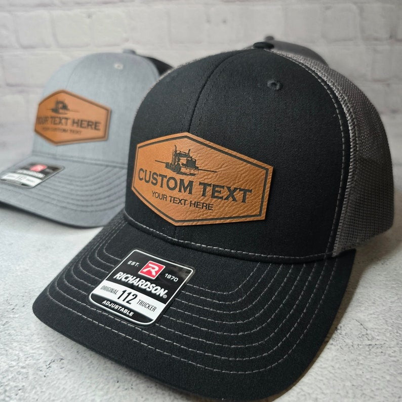 Custom Trucking Company Hats, Truck Driver Personalized Business Hat