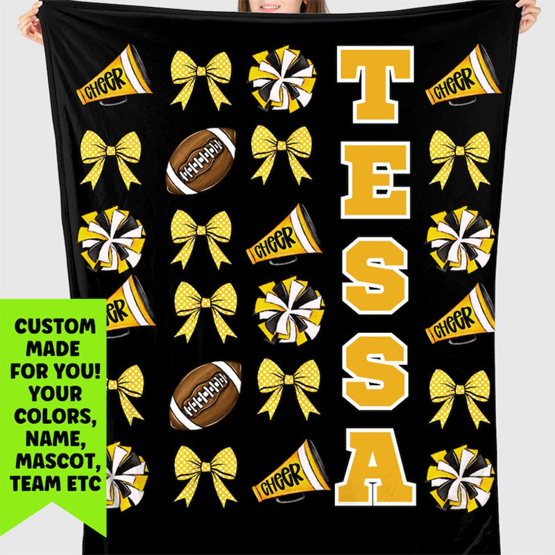 Cheer Blanket with Name for All Star Cheer Competition