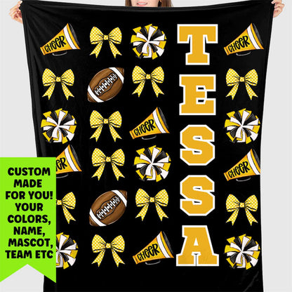 Cheer Blanket with Name for All Star Cheer Competition