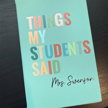 Personalized Teacher Journal,Thank you gift for Teacher