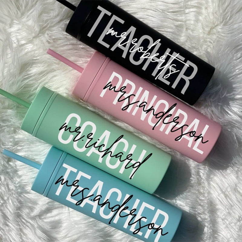 Teacher Tumbler Personalized, Bulk Teacher Gifts, Principal Gift, Coach Gift