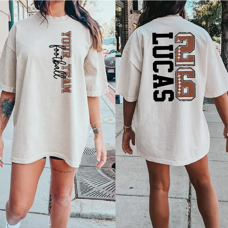 Custom Team Football Shirt With Kids Name & Jersey Number