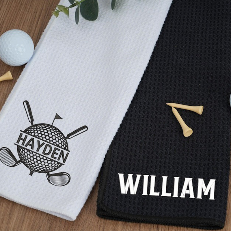 Personalized Print Golf Towel Custom Golf Towel