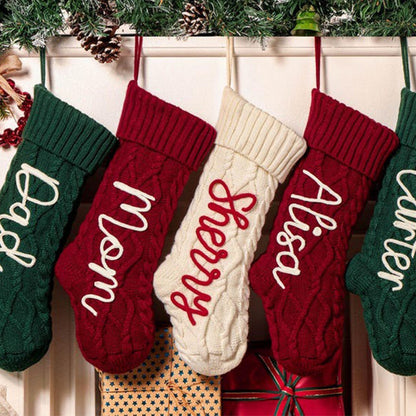 Personalized Christmas Stocking Embroidered Holiday Stocking
