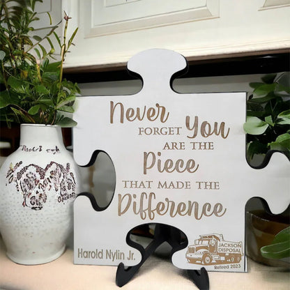 Custom Retirement Puzzle Piece Gift for Boss