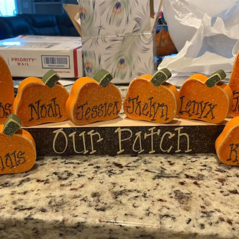 Thanksgiving Block Set Personalized Halloween Block Set Mantle Decor