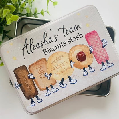 Personalised biscuit tin, biscuits, cookies, girlfriend, gift for her, him