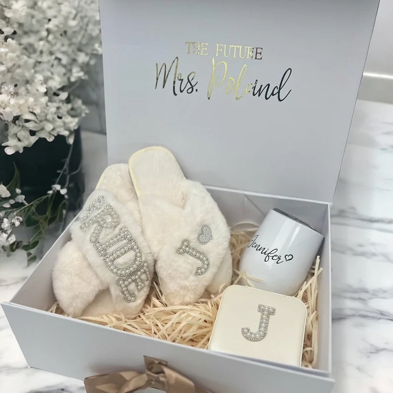 Luxury Bride Gift Box Set, Future Mrs Gift Box,Personalized Bridal Shower Gift