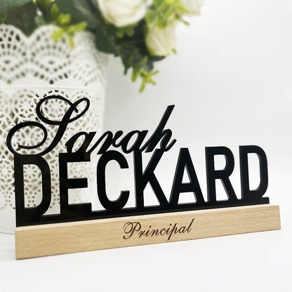 Teacher Name Sign, Teacher Name Plate, Teacher gifts