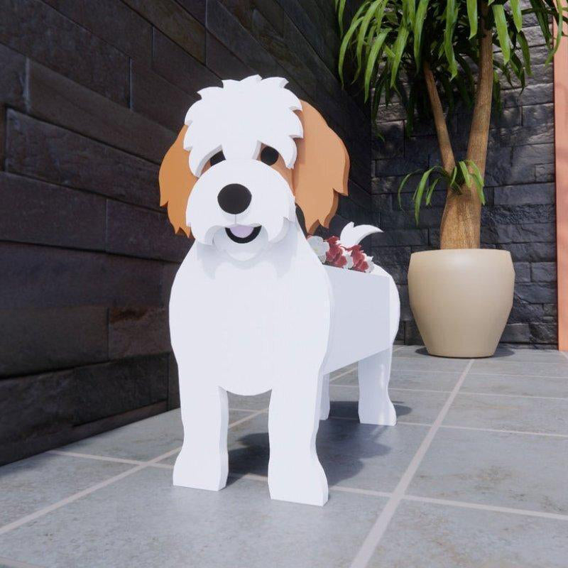 Dog Cat Pet Organizer Patio Indoor Outdoor Wood Planter