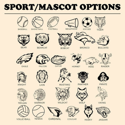 Custom Mascot Retro Team Shirt, Cheer Team Matching Shirt