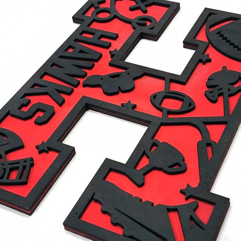 Custom Football Senior Player Numbers and Letters, Senior Football Player Gifts, Coach Gifts