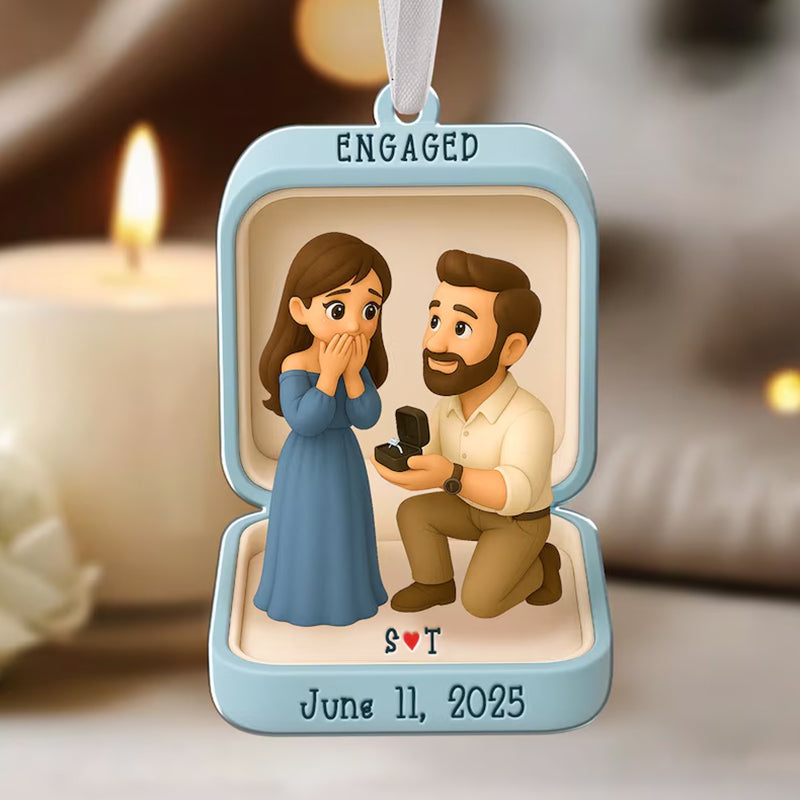 Custom Proposal Photo Figure Ornament