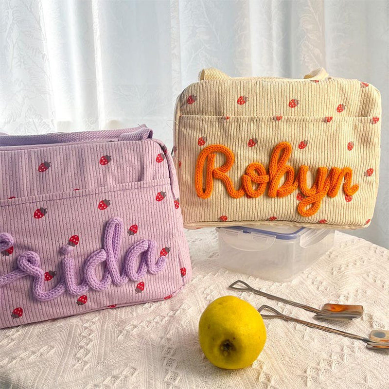 Personalized Kids Lunch Bag with Name Embroidery