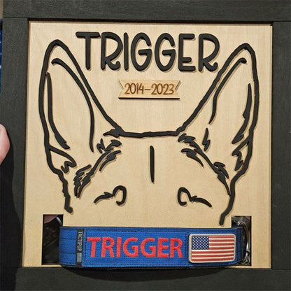 Dog Memorial Sign, Pet Memorial, Dog Remembrance, Pet Remembrance, Dog Collar Frame