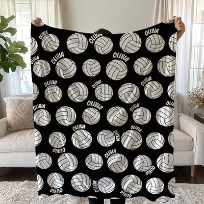 Personalized Volleyball Blanket: Custom Team blanket