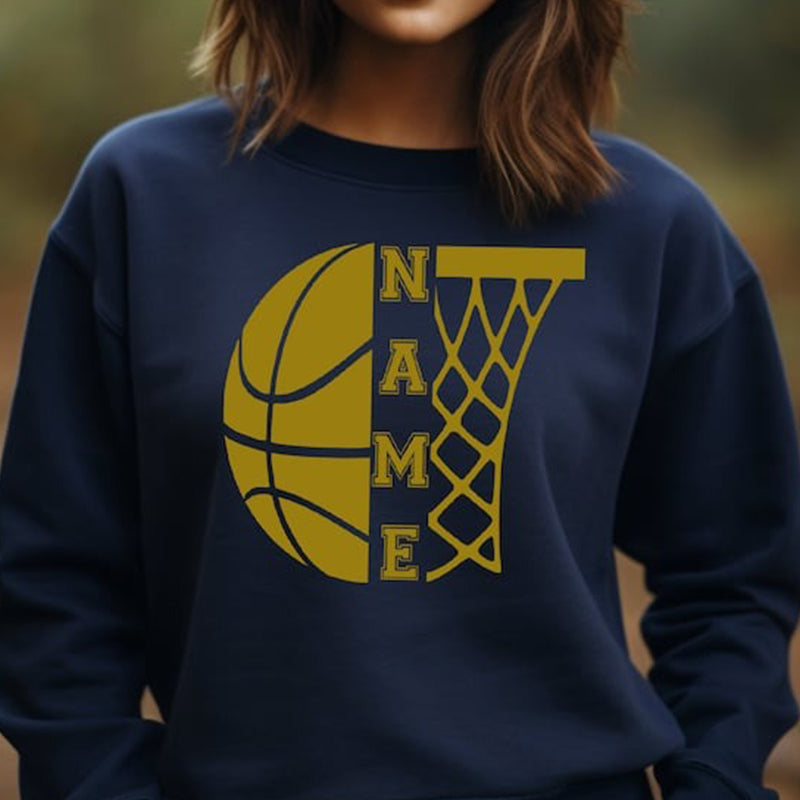 Customized Basketball Sweatshirt, Your Name Basketball Shirt