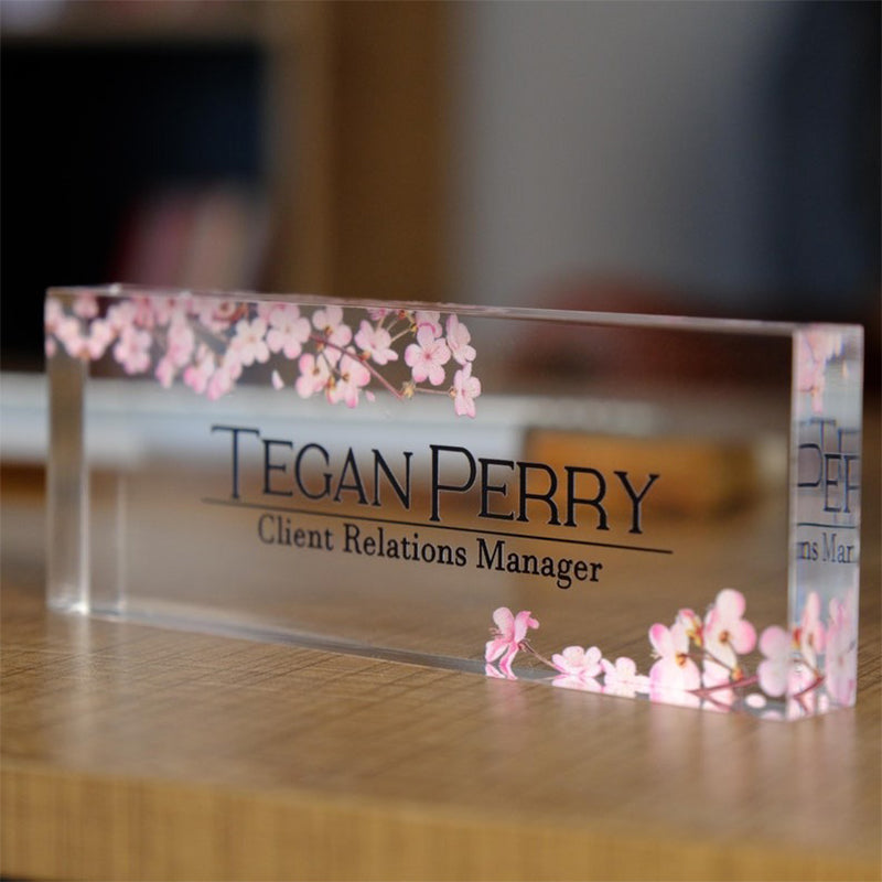 Custom Acrylic Name Plate, Office Name Plate