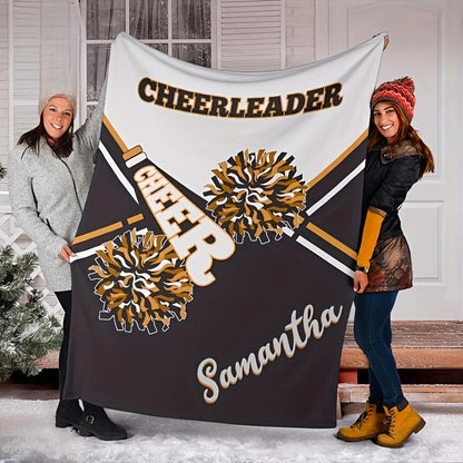 Custom Cheerleader Name Blanket