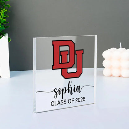 Personalized University Logo Acrylic Plaque,Graduation Gift