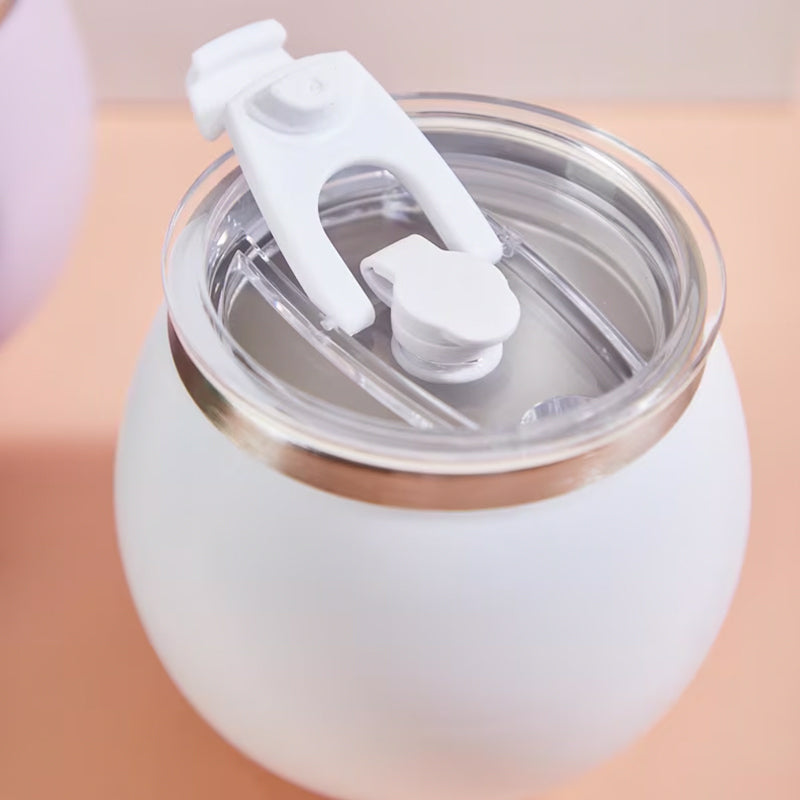 Personalized Mini Round Tumbler with Lid and Straw
