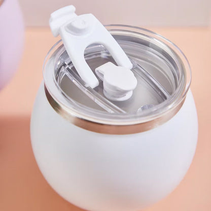 Personalized Mini Round Tumbler with Lid and Straw