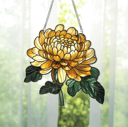 Birth Flower With Name Suncatcher Mothers Day Gift For Mom