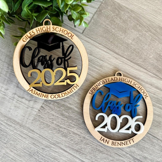 Personalized University Graduation Ornament Class of 2025 2026