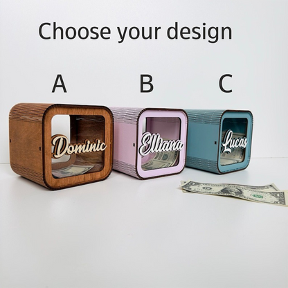 Personalized Piggy Bank, Kids Bank, Money Box, Name Piggy Bank