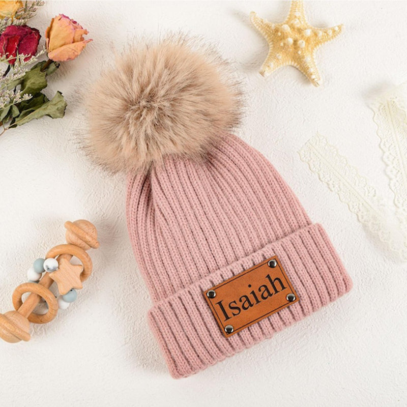 Custom Name Baby Beanie,Personalized Kids Winter Beanie