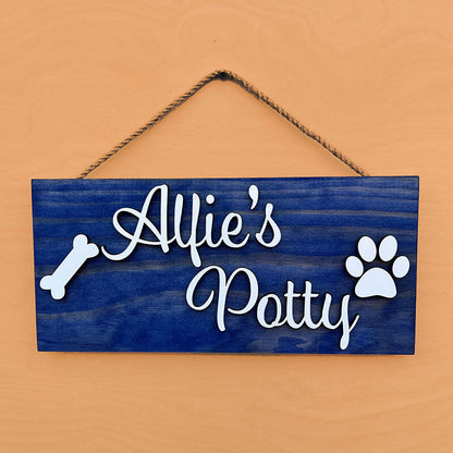 Dog Name Sign, 3D Dog Name Sign, Custom Dog Name Sign
