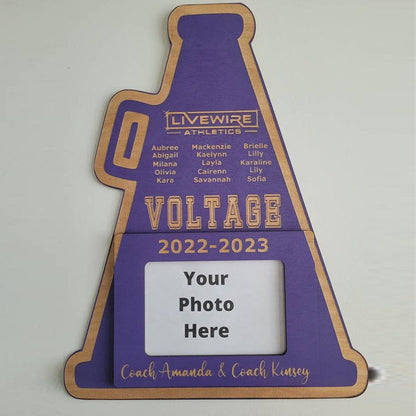CHEERLEADING COACH GIFT + Personalized Cheerleader Coach Plaque Photo Frame